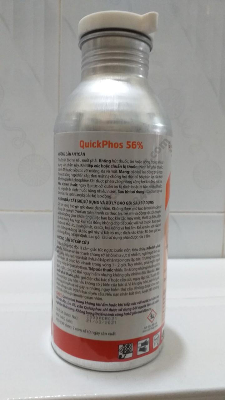Thuốc khử trùng kho diệt mọt nông sản Quickphos 56%