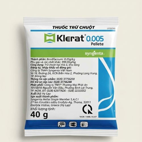 thuốc diệt chuột klerat 40g